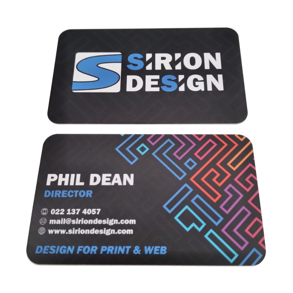 Sirion Design business cards