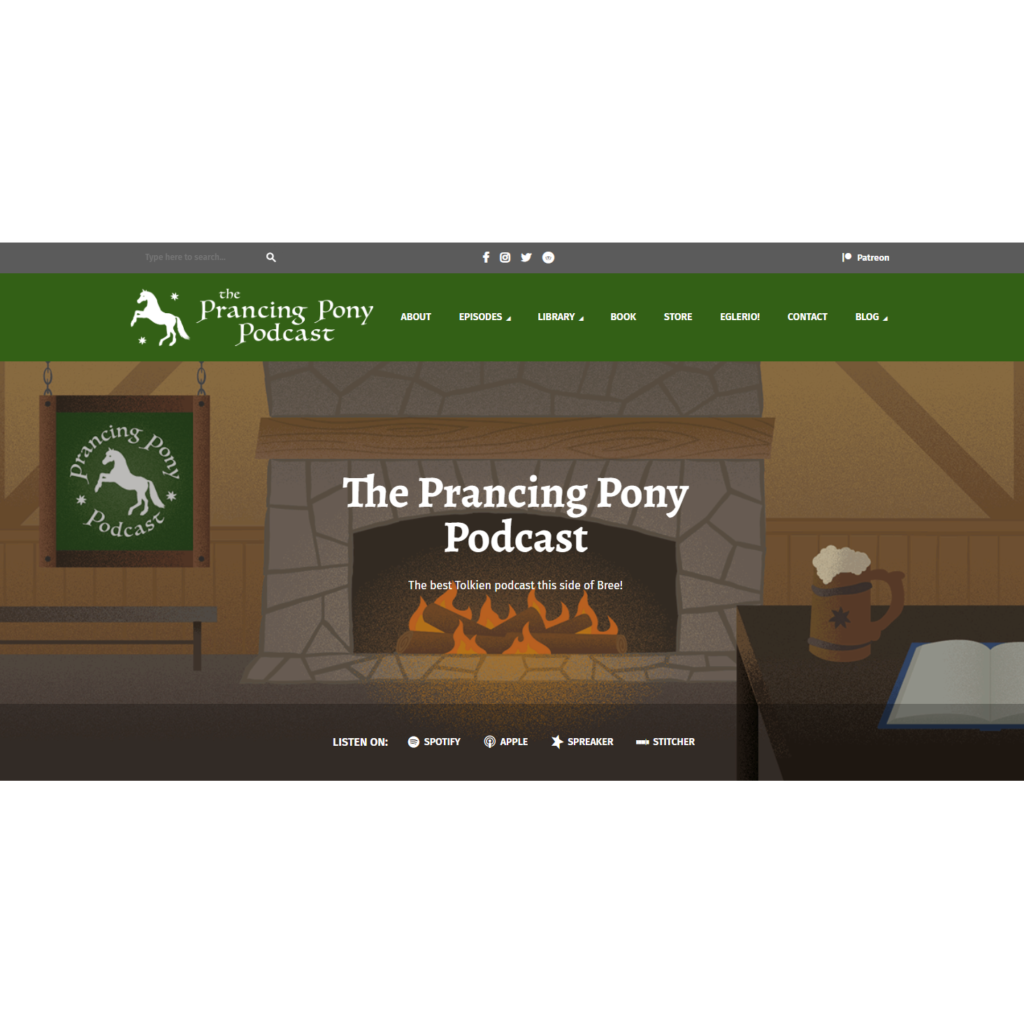 Prancing Pony Podcast Website